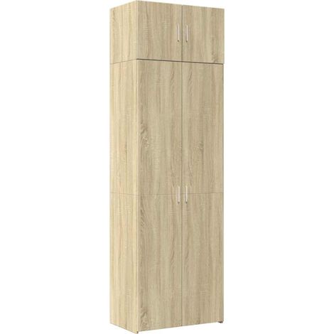 Storage Cabinet Sonoma Oak 70x42.5x225 cm Engineered Wood vidaXL