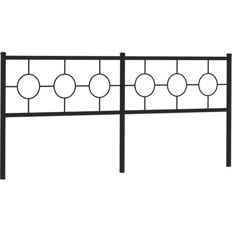 Tête de lit,Panneau décoratif métal noir 200 cm CFW8381179 (1/5)
