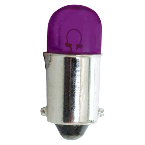 2 Ampoules BA9S 12V 4W - Eclairage Violet (1/3)