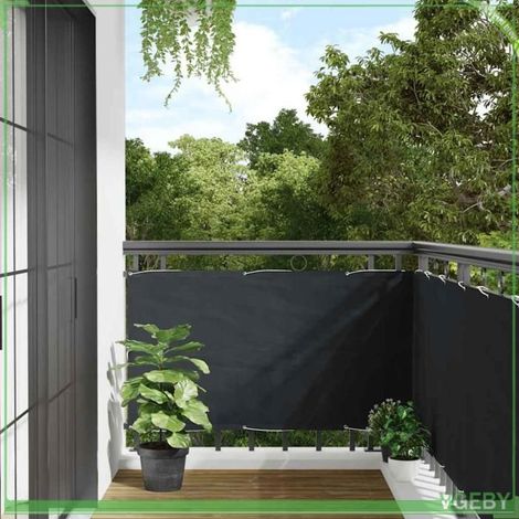 Écran de balcon - FAFEICY - 42325 - Anthracite - Tissu Oxford enduit PU - 75 x 600 cm (1/5)