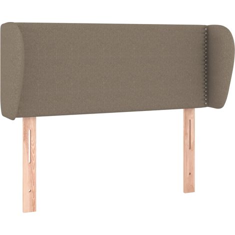 Tête de lit,Panneau décoratif avec oreilles Taupe 93x23x78/88 cm Tissu CFW5723226 (1/5)
