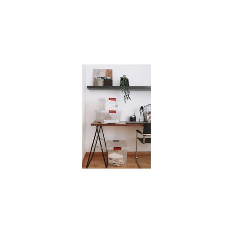 Boîte de rangement Eda clipstock capacité 10 litres empilable