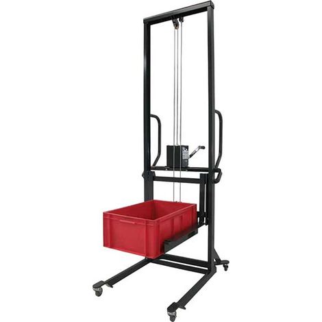 Impilatore manuale con portabidone Europa - Sollevamento massimo 1750 mm - 300195/300202