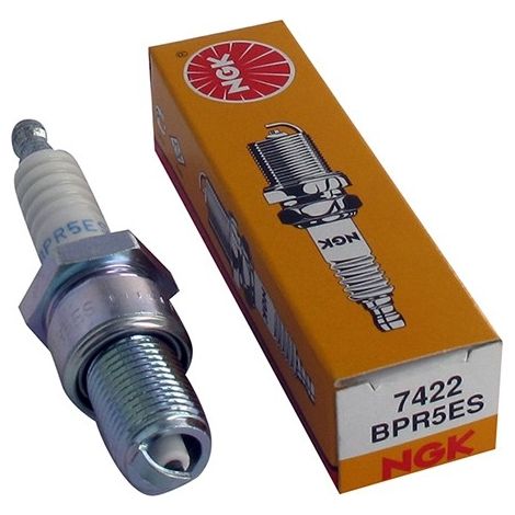 Bougie d'allumage NGK BPR5ES – Équivalent CHAMPION RN11YC, RN12YC – Pour moto – Performance optimisée pour démarrage rapide