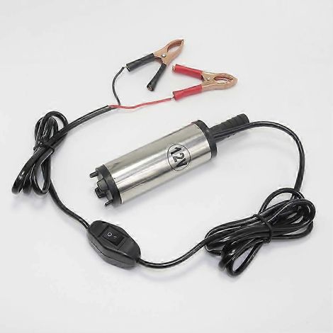 Pompe à carburant en acier inoxydable, pompe à huile diesel électrique 12 V, pompe auto-amorçante, pompe à carburant diesel, machine de ravitaillement, pompe à huile (1/5)
