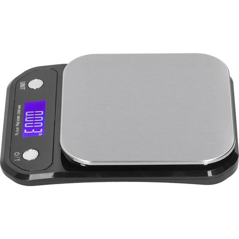 Hochpräzise digitale Küchenwaage, tragbare elektronische Küchenwaage 5 kg/0,1 g zum Wiegen von Lebensmitteln und Zutaten (1/5)