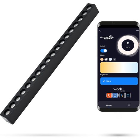 Tuya Grille 18W S18 Zigbee Faretto lineare per binari SLIM TRACK e FiberFLEX 48VDC 3000-6000K Dimmerabile (1/5)