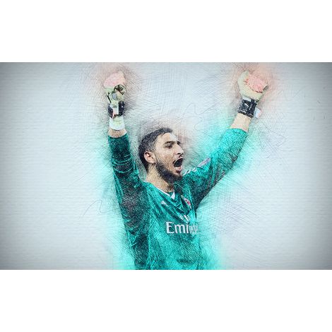 Papier peint panoramique Football - Joueur de Foot - 130 cm x 81 cm (1/2)