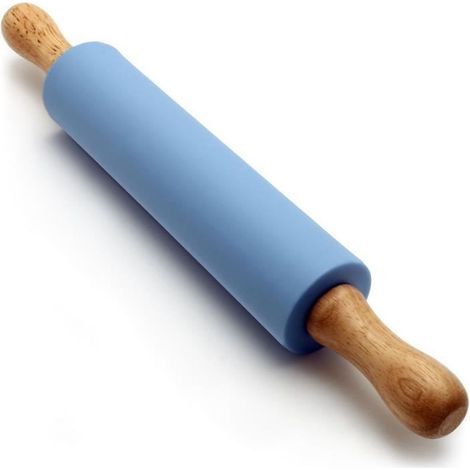 Rouleau à pâtisserie en silicone antiadhésif - Bleu - 30cm (1/4)