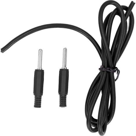Bananenstecker-Prüfleitung 4 mm, Messing, PVC, 32 A, 1000 V, Set für elektrische Prüfungen, Schwarz