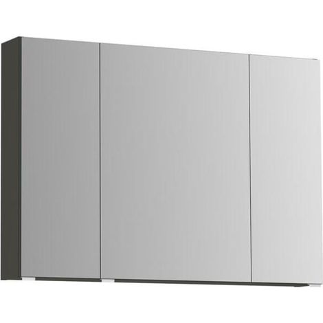 ROYO APOLO Camerino LED con Espejo 3 Puertas Gris Antracita Brillo - Medida: 100 CMS. - ref: 124597 (1/2)