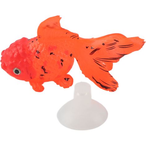 Poisson artificiel en silicone à effet lumineux, imitation de poisson rouge pour aquarium, décoration animale GF04 (1/5)