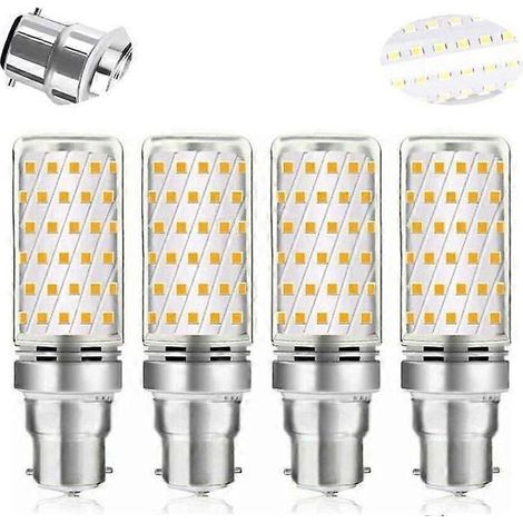 Lampadine LED attacco a baionetta, equivalente mais lampadina B22 12 watt (equivalente alogena 100 W), 1200 lm, luce bianca 6000 K, set di 4 (1/5)