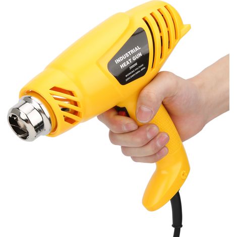 Pistolet à air chaud 2000W J10, coffret ABS avec 5 buses, outil électrique 250V, prise UE (1/5)