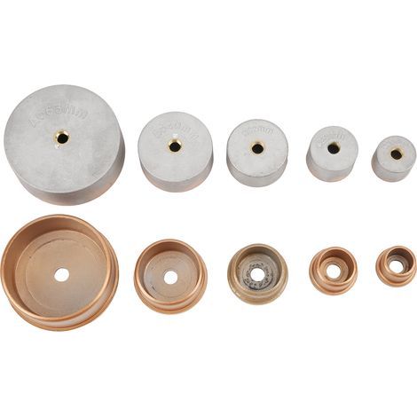 10 accessori per stampi per termosaldatrici PPR, per diametri di 63 mm, 40 mm, 32 mm, 25 mm e 20 mm (1/5)