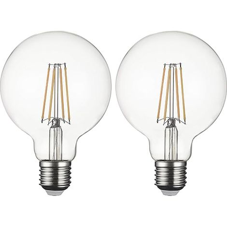 Ampoule LED Globe E27 G95 filament sans scintillement vis Edison 8W 850 lm blanc chaud 2700 K non variable XPG95015 (1/5)