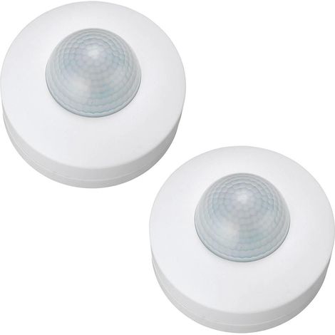 Litecraft Tyne 360° Motion Sensor With 3 Sensors Security Fitting White - 2 Pack