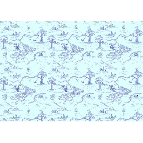 Papier peint panoramique enfant Winnie l’Ourson Pat (1/4)