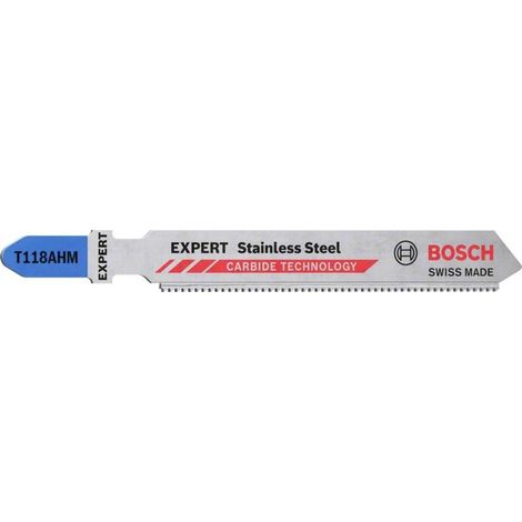 Bosch Accessories 2608901709 EXPERT ‘STAINLESS STEEL' T 118 AHM FOGLI 2 pz.