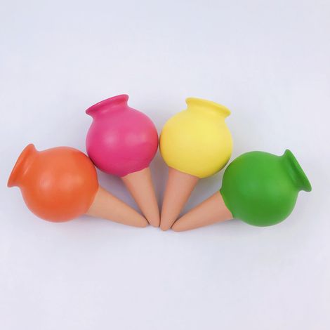 Filiyano-4 cônes d'irrigation (rose, orange, jaune, vert), goutte à goutte pour l'intérieur (1/4)