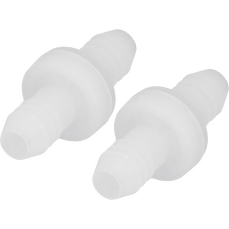 Lot de 2 clapets anti-retour 3/8 po (10 mm) en plastique, unidirectionnels, pour compresseur d'air, pompe d'aquarium, carburant, gaz, liquide, air (CDDV6) (1/5)