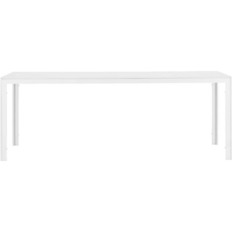 Break Gartentisch 90x205cm weiß.
