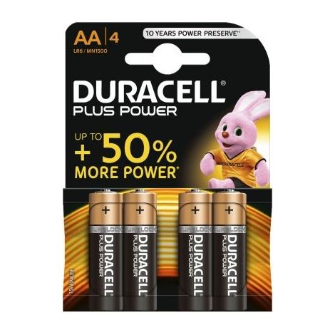 DURACELL PLUS POWER 50 PILA ALCALINA AA LR6 BLISTER4