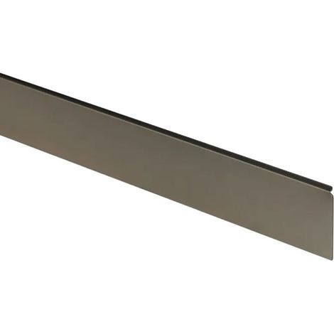 Nordlinger – Profil de finition aluminium gris 38 mm – Installation facile avec silicone – Découpe simplifiée – Éco-responsable