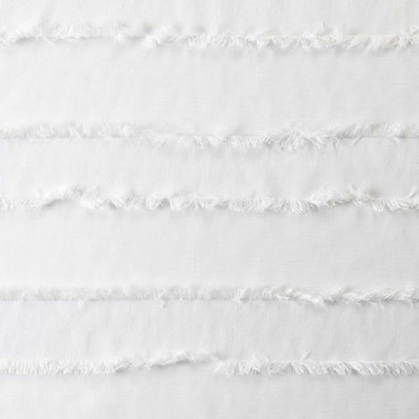 Voilage sable a rayure 140 x 260 cm Lalina blanc (1/3)