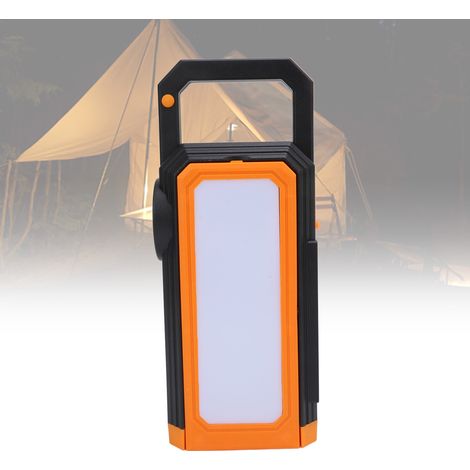 Lanterne de camping solaire pliable double face multifonctionnelle pour activités de plein air d'urgence Orange,DUBUNS (1/5)