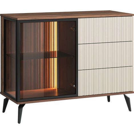 Commode Argentas , Tiroirs et portes, Nombre de tiroirs: 0, 80x103x39cm, LED: Disponible (1/5)