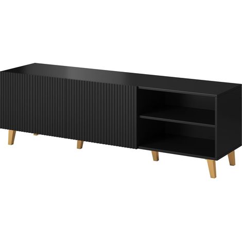 Porta TV PAFOS 2D2K 150 cm nero opaco
