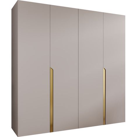 Armoire Hartford 581, Cachemire, 202x200x52cm, Portes d'armoire: Avec des charnières, Nombre d'étagères: 0 (1/5)