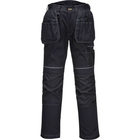 Pantalones de trabajo de tejido premium funda invierno forrada PW357 33 pulgadas Negro