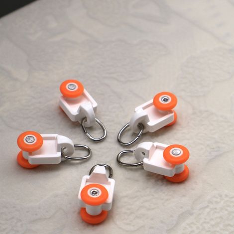 Leise und langlebige elektrische Schiene mit 12,5 mm Raddurchmesser, robustes Vorhangzubehör, auf Lager (20 Stück). (1/5)