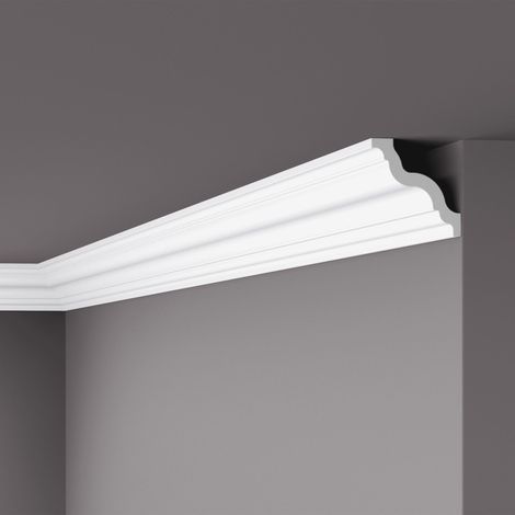 Eckleiste NMC GR NOMASTYL Noel Marquet Zierleiste Stuckleiste Zeitloses Klassisches Design weiß 2 m (1/5)