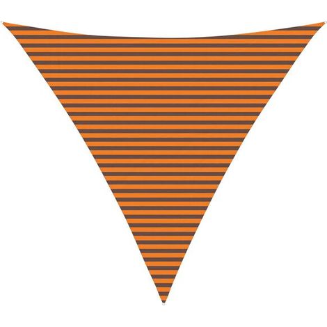 Voile d'ombrage orange et marron, 5 x 5 x 5 mètres