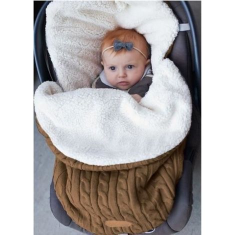 Gigoteuse D'emmaillotage - 68 x 38 cm - En Tricot De Coton - Pour Bébé 0 à 12 Mois - 1 Pièce (1/3)