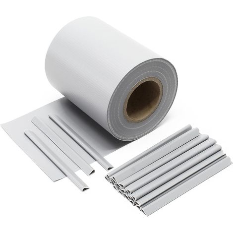 STRISCIA OMBREGGIANTE FRANGISOLE PVC + 20 CLIPS - cm.19h. X mt.35 BIANCO (1/3)