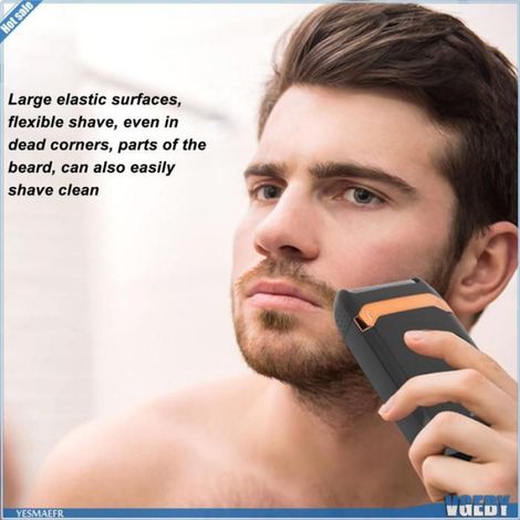 Ashata Tondeuse à barbe Tribs de Rasoir électrique à Barbe à Barbe avec des Lames de Coiffure Amovibles electromenager electrique (1/5)