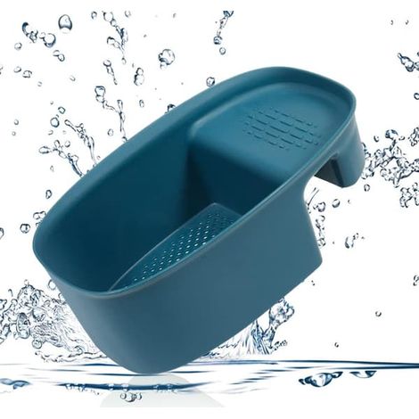 Passoire d évier multifonctionnelle en forme de selle à placer dans un coin l pour les déchets cuisine légumes et fruits. (1/5)
