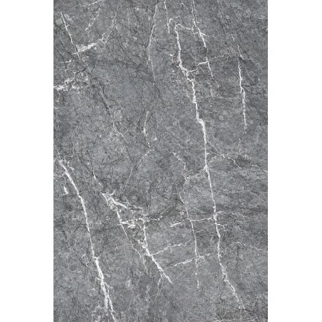 Set 6 Pannelli Decorativi Effetto Marmo Grigio PVC 120x60 Rivestimento
