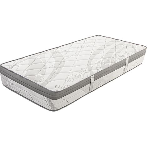 Matelas à ressorts ensachés ERLY, 90x190 cm, en mousse haute densité, Soutien ferme, Indépendance du Couchage, face été/hiver, épaisseur 26 cm