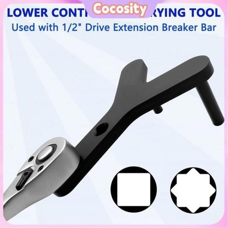 Cocosity Outil Levier Bras de Suspension Kit Extracteur Rotule Bague Acier Manganèse (1/4)