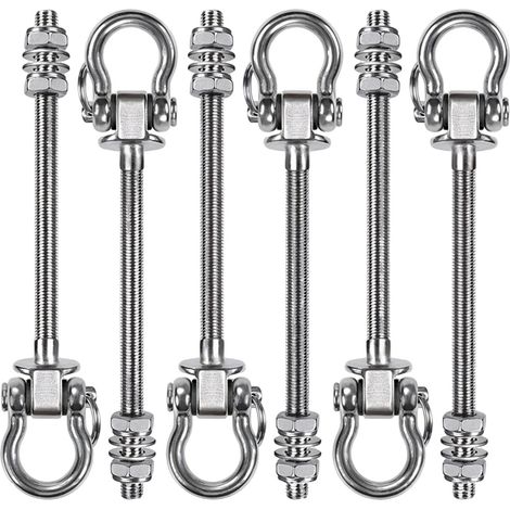 YISSALE -Outillage -Crochet de poutre en acier inoxydable robuste - Cintre suspendu pour balançoire Swing - Intérieur/extérieur : gym maison, jardin, balcon, porche, aire de jeux - Pour fitness, famil (1/5)