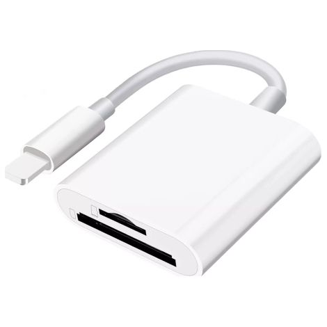 Lector de tarjetas micro SD Alogy para iPhone y iPad con adaptador Lightning (1/5)