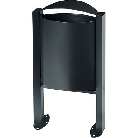 Corbeille sur pied Arkea - 40l sans cendrier - gris manganèse