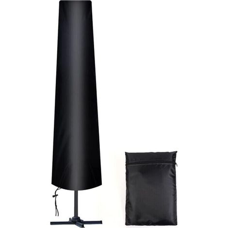Housse Parasol Droit Ø 300 cm, 210D Oxford Housse de Protection pour Parasol avec Sac de Rangement, Résistant aux Intempéries, aux UV, à la Neige (1/5)