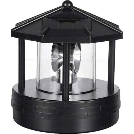 Phare LED rotatif, lampe solaire de jardin, cour, pelouse, étanche, décoration rétro, cadeau exquis pour jardin, terrasse, cour, pelouse, décoration d'intérieur (1/5)