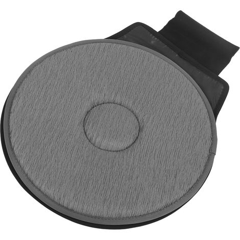 Coussin de siège auto rotatif 360° gris, portable et respirant, pour personnes âgées et femmes enceintes (1/5)